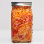 Achara in a mason jar.