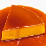 Creamy Leche Flan on a plate.