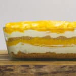 Mango Float in a glass container.