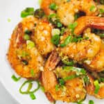 Salt and Pepper Shrimp on a plate.