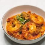 Asian Chili Garlic Shrimp in a bowl.