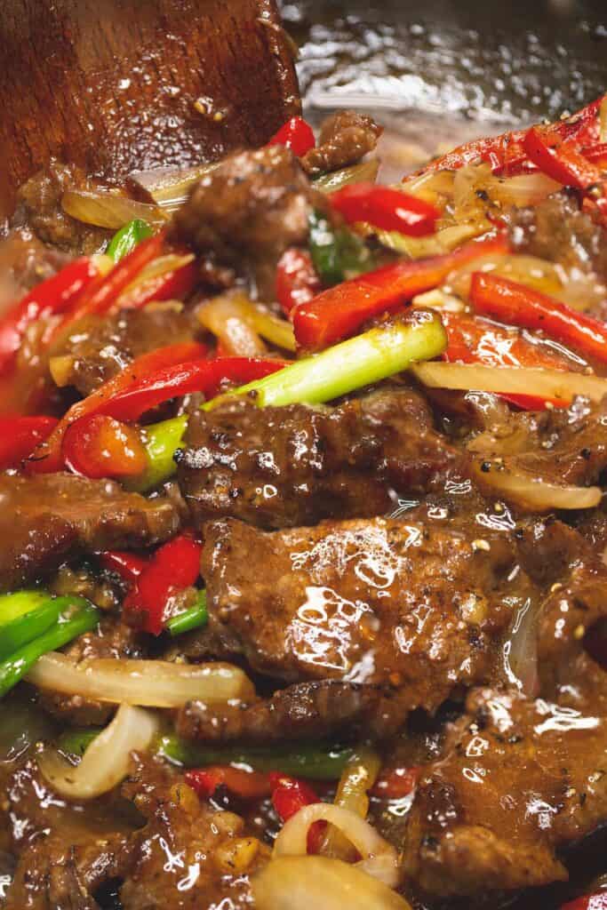 Beef Stir Fry with Onions & Peppers Recipes by Nora