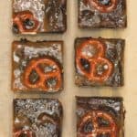 Salted Caramel Pretzel Brownies.