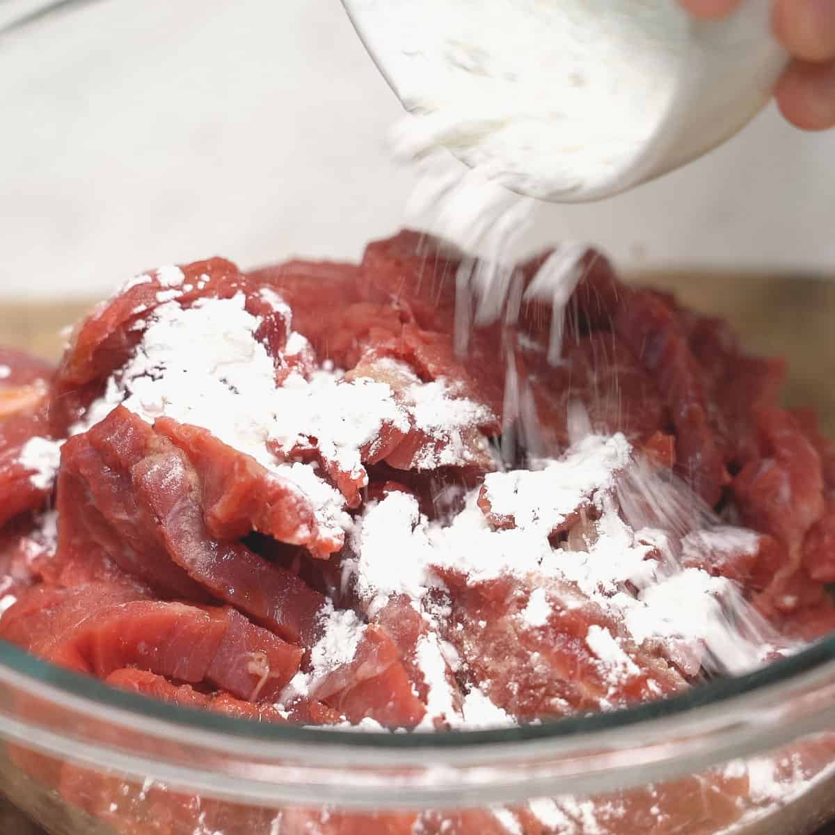 adding baking soda and cornstarch to them.