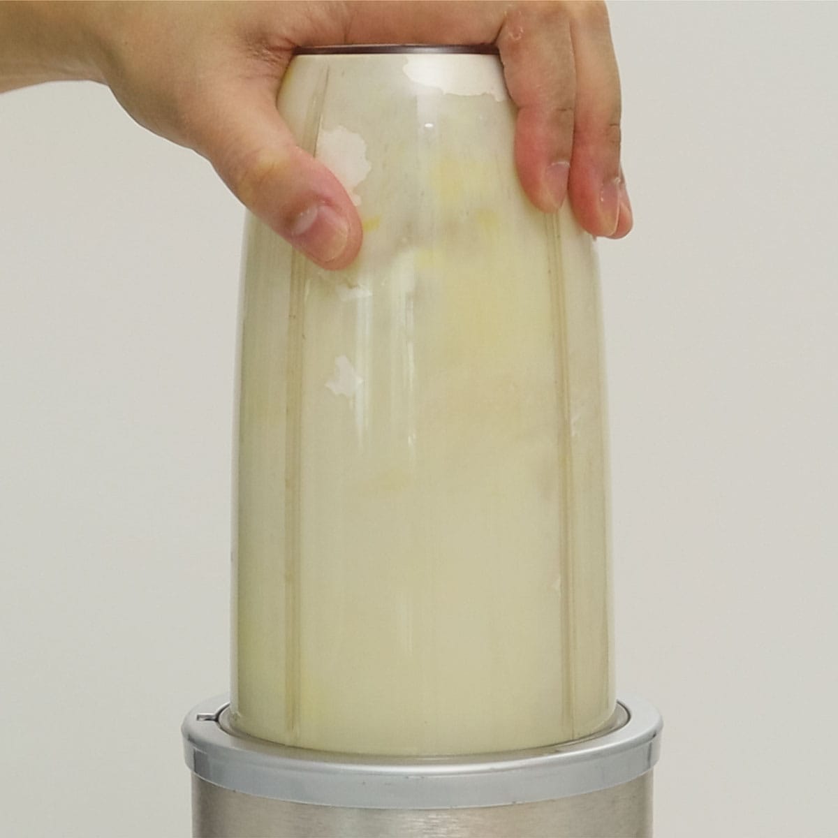 combining ingredients in a blender
