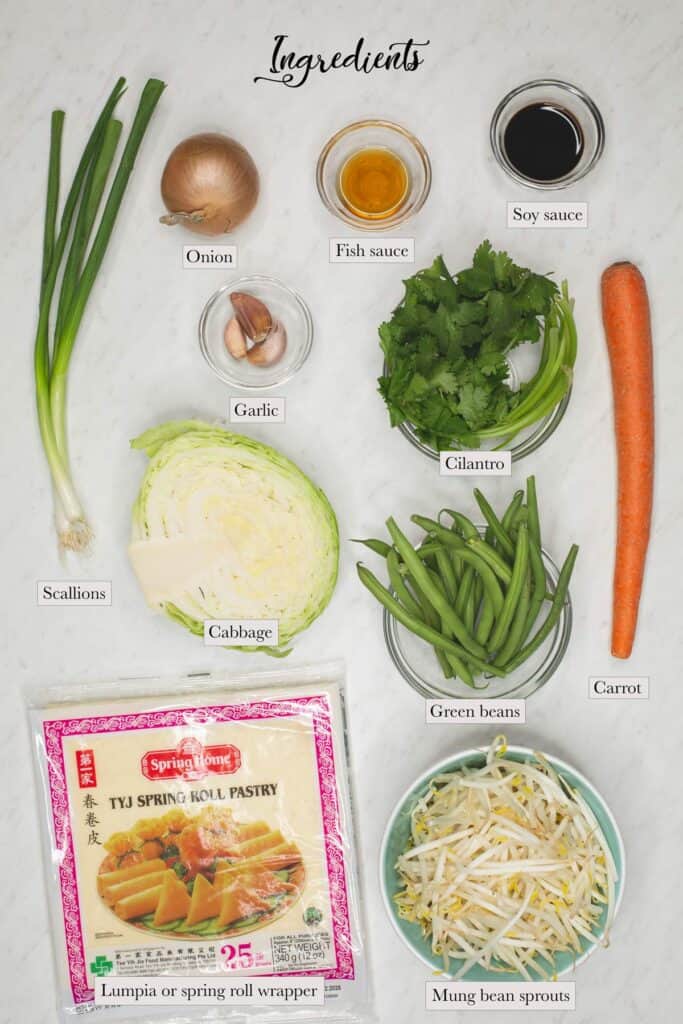 Lumpiang Gulay Recipe Recipes by Nora