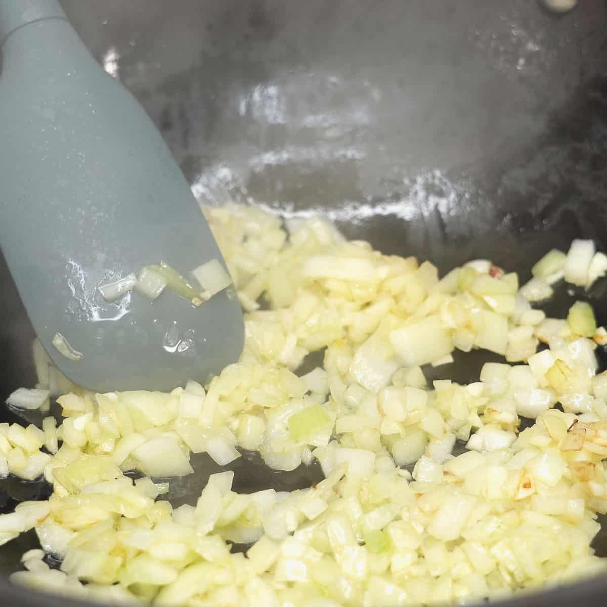 sauteing the aromatics