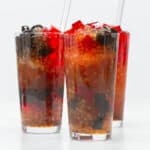 Sago at gulaman on a glass.
