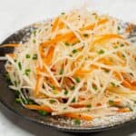 Jicama Salad on a plate.