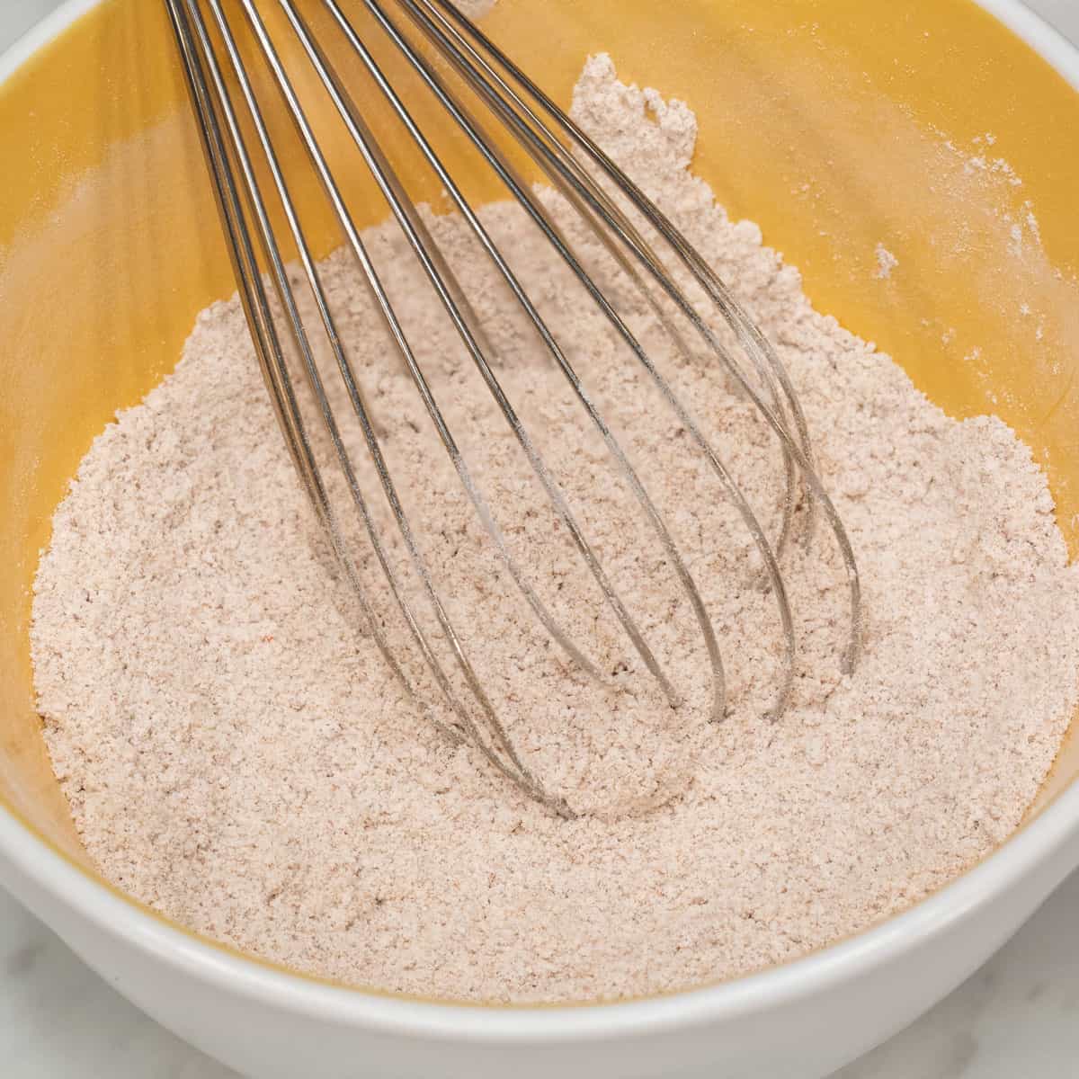 combining dry ingredients