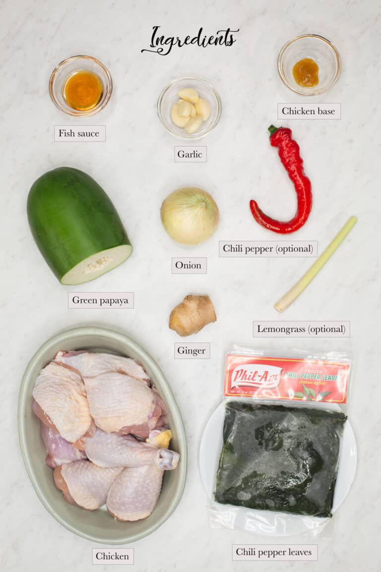 Chicken Tinola Recipe (Tinolang Manok)