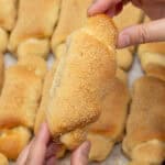 Holding Spanish Bread.