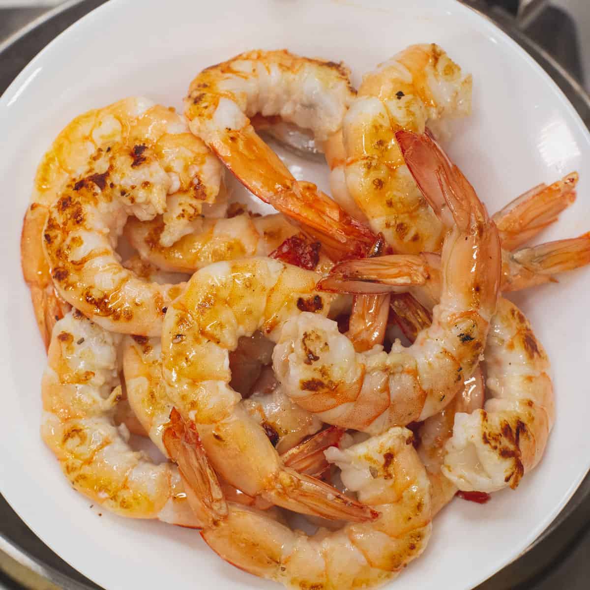 cooked shrimp in a bowl