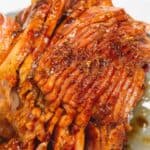 Pineapple glazed ham