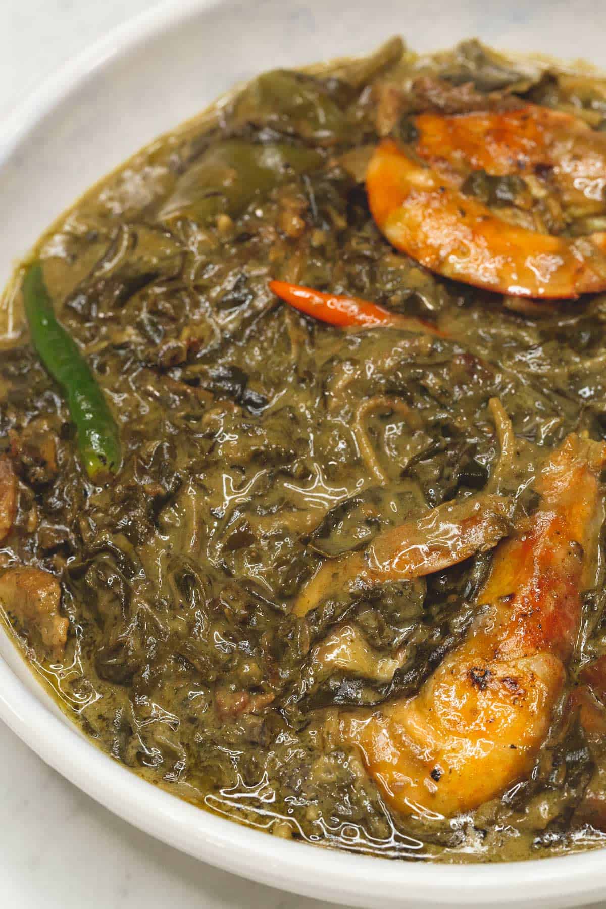 Laing in a bowl.