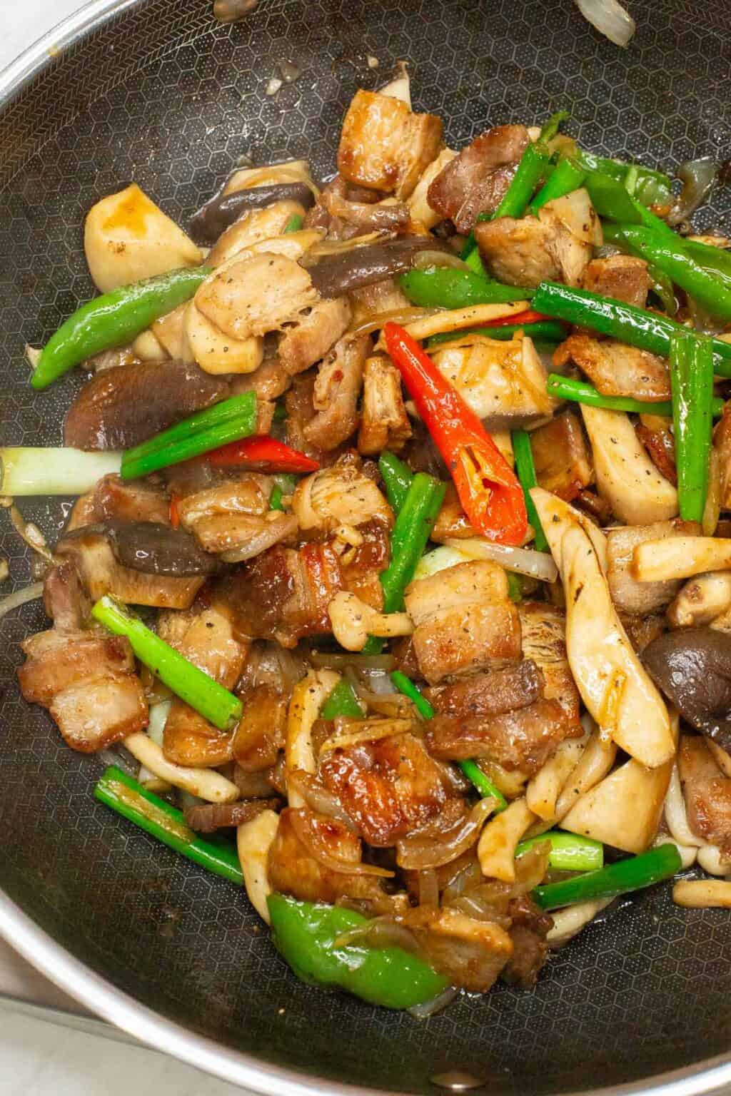 Pork and Mushroom Stir Fry Recipe