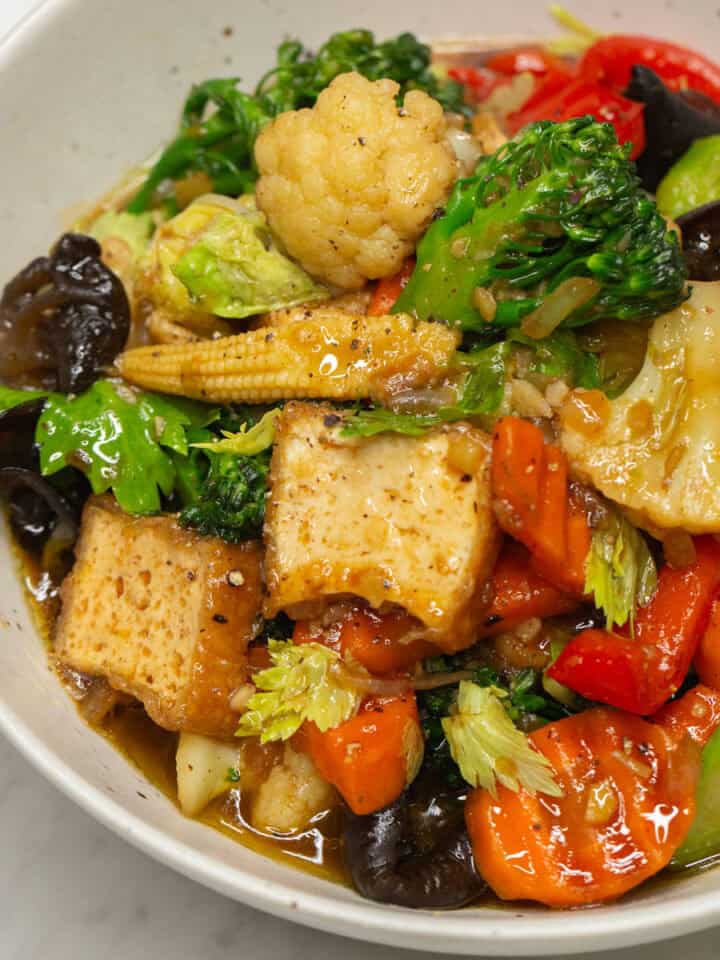Chopsuey in a bowl