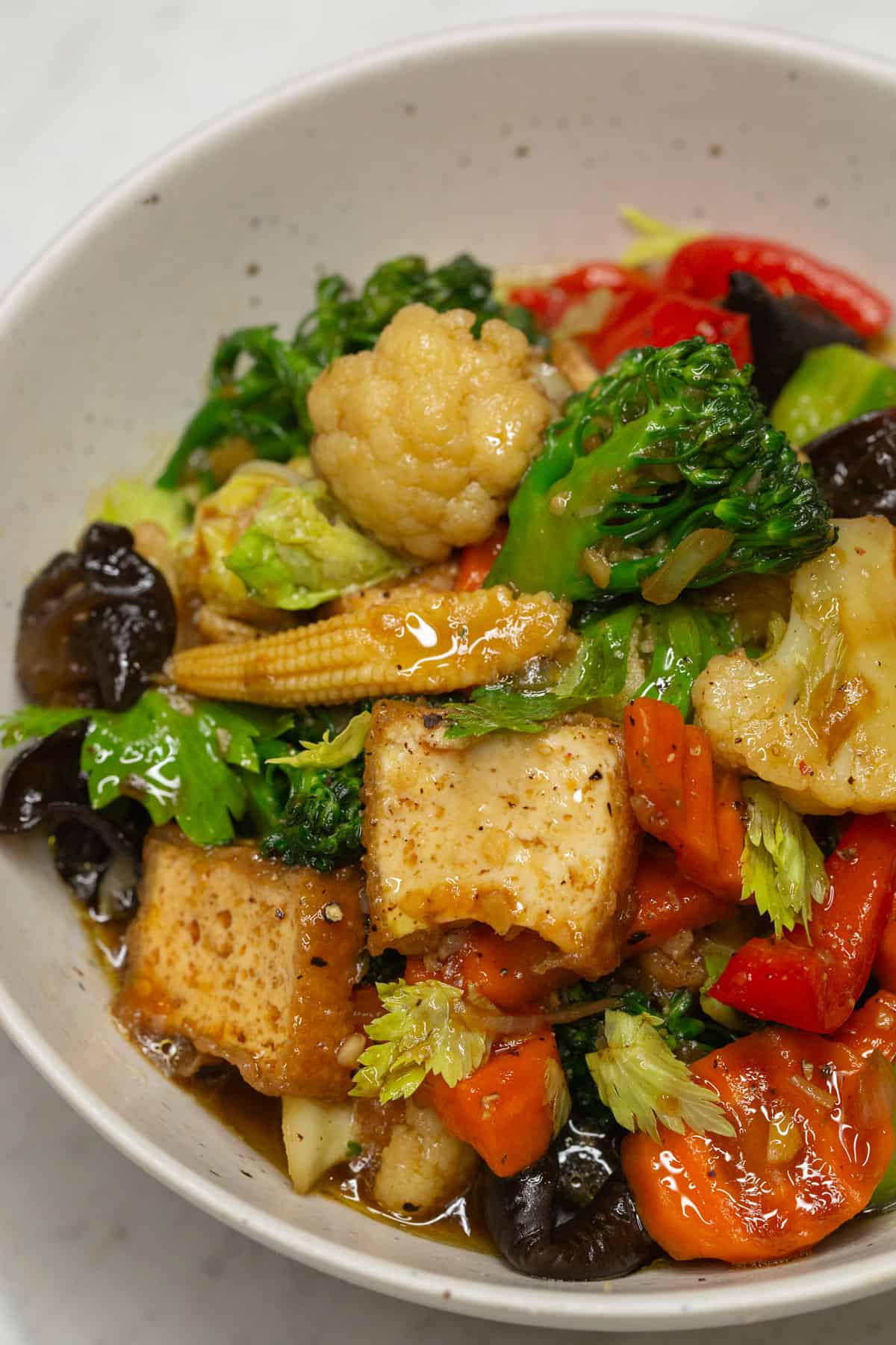 Chopsuey in a bowl