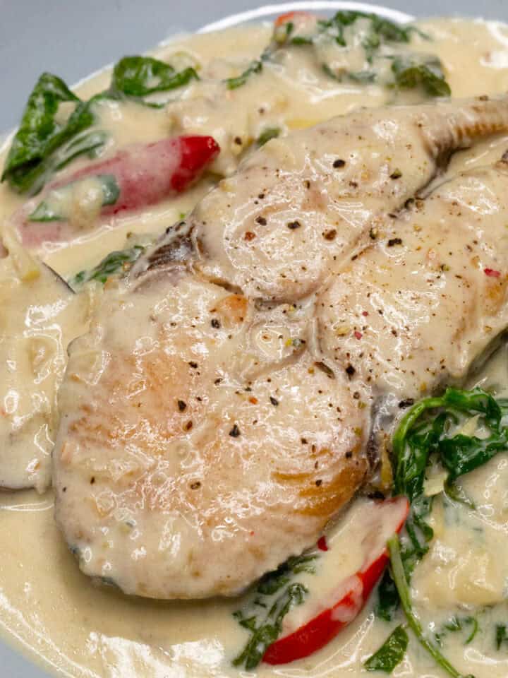 Ginataang Isda on a plate
