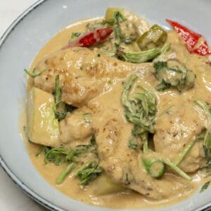 Ginataang Manok in a bowl