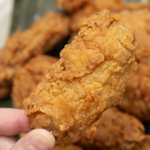 Holding Sinigang Fried Chicken Wings