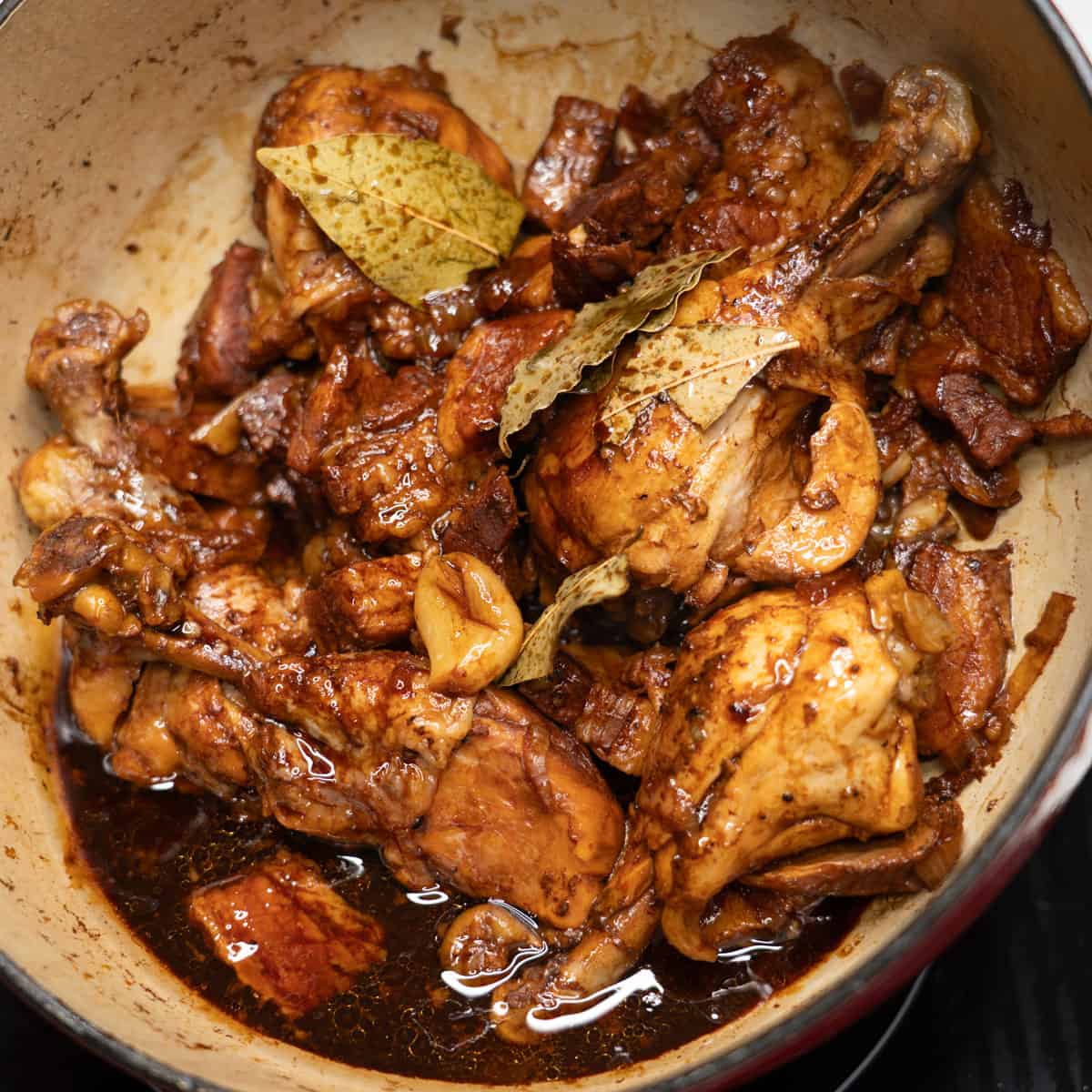 Adobo with thick sauce