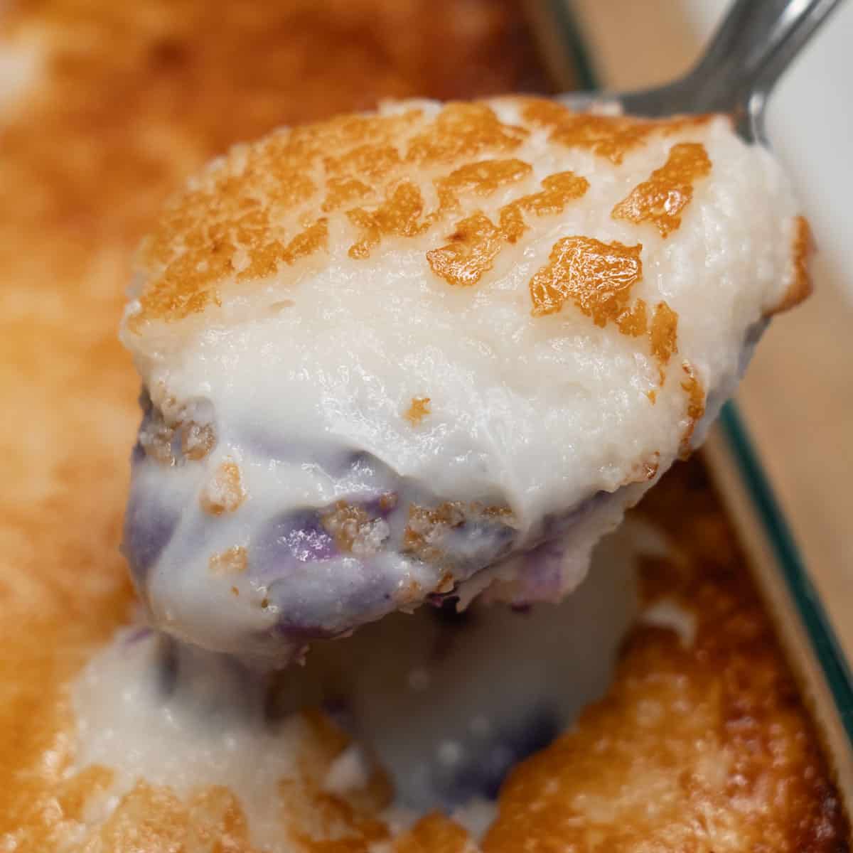 Inutak Recipe (Sticky Rice Cake with Ube and Coconut Cream)