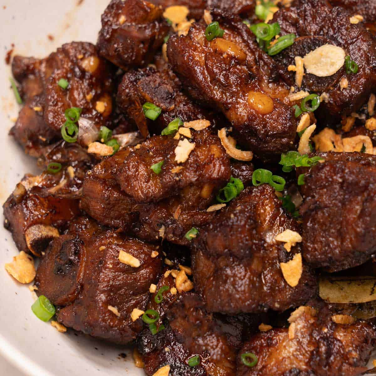 Pork ribs adobo
