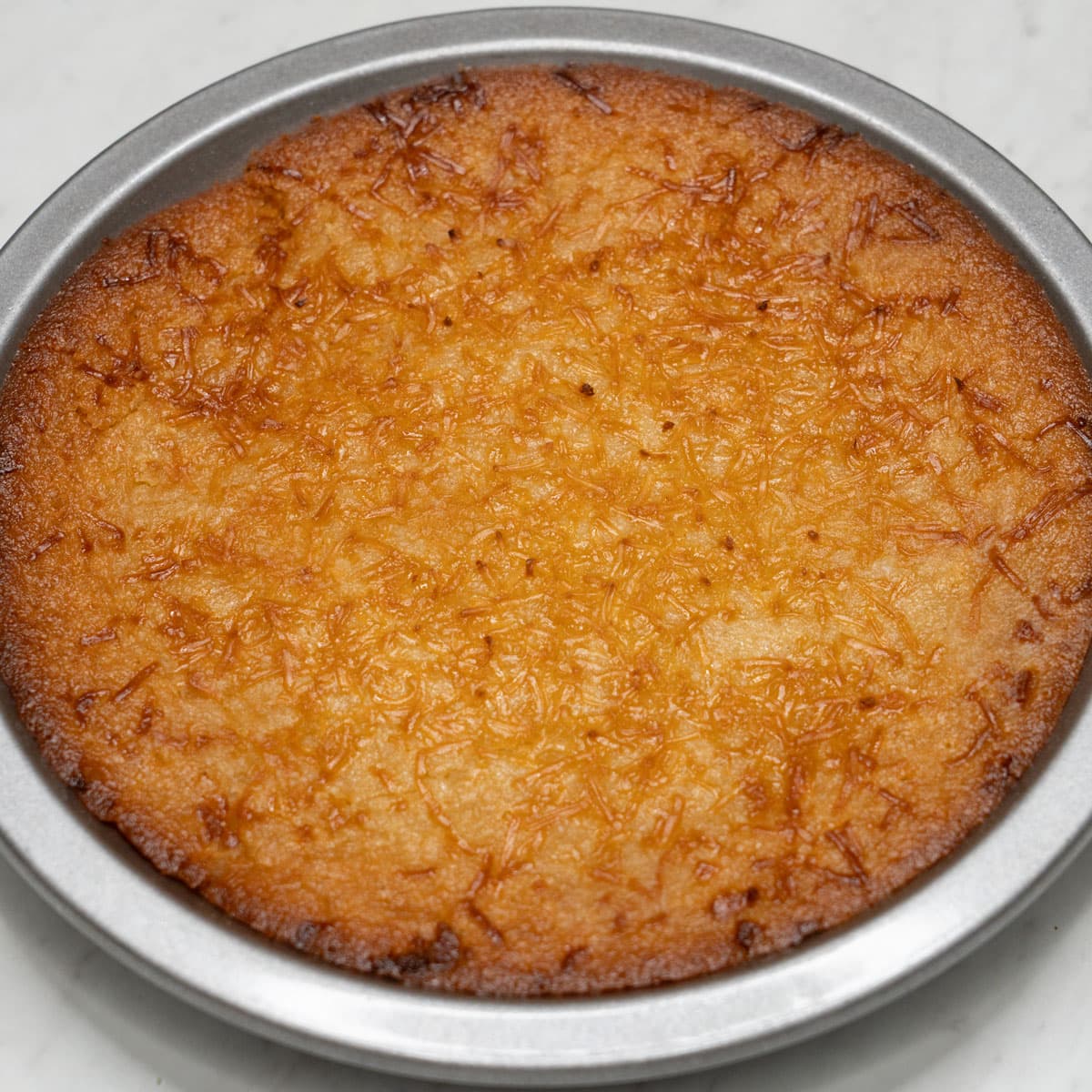 Baked cassava cake (budin) 