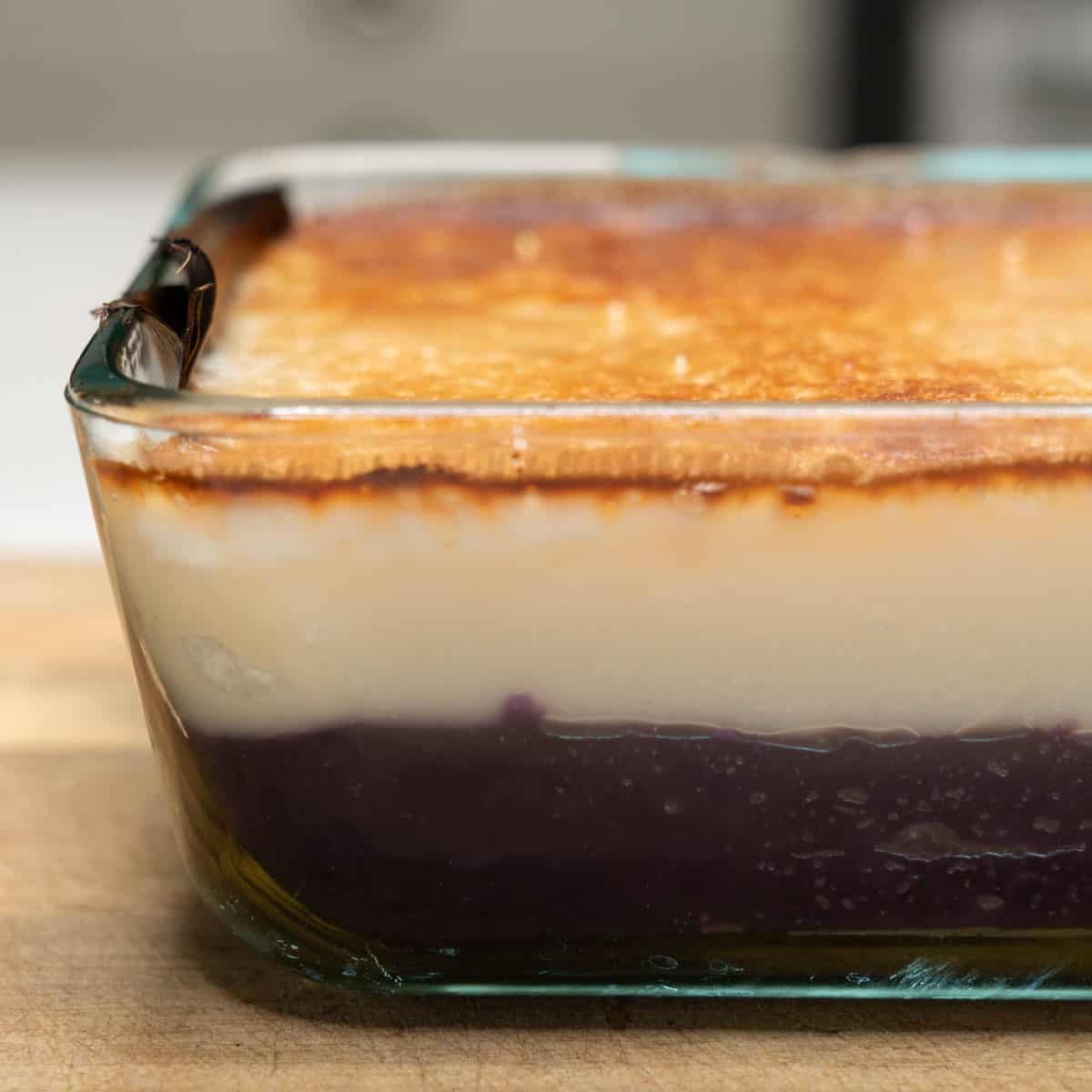 Baked inutak with ube.