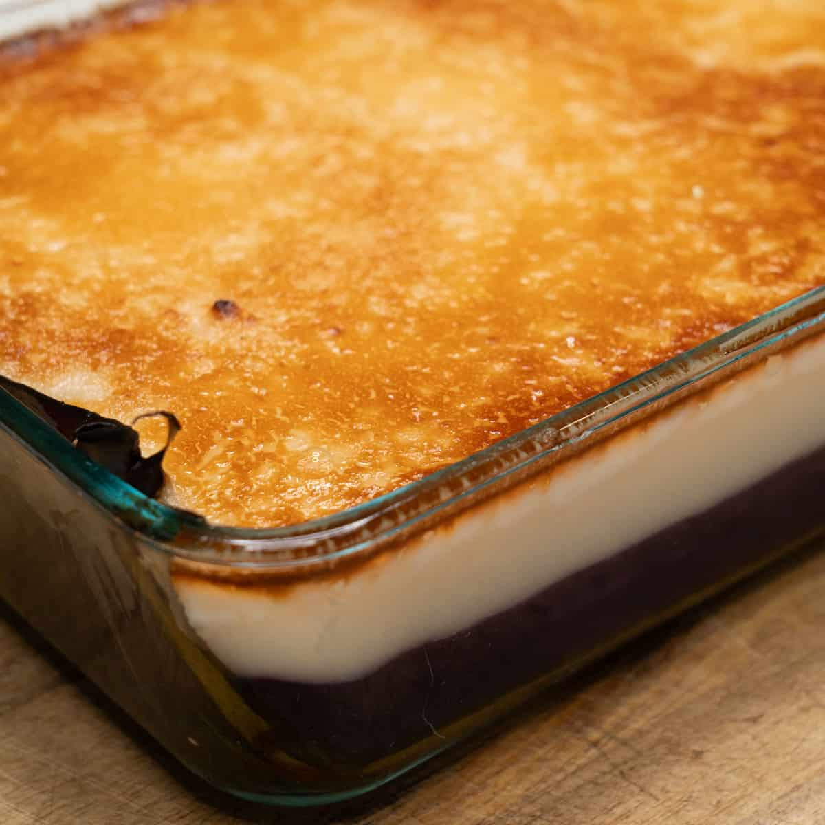 Baked inutak in a dish.