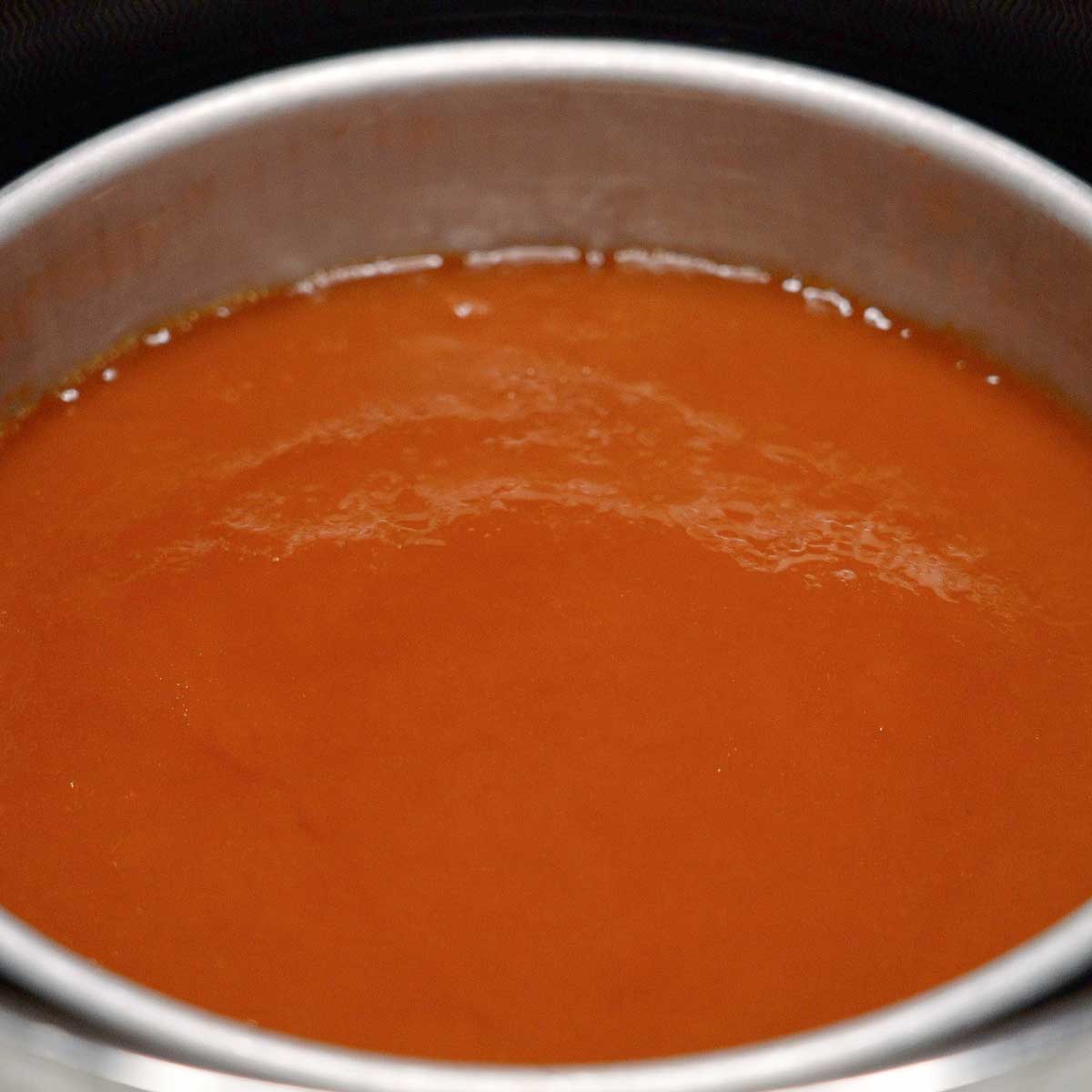 Cooked traditional kutsinta in a pan.