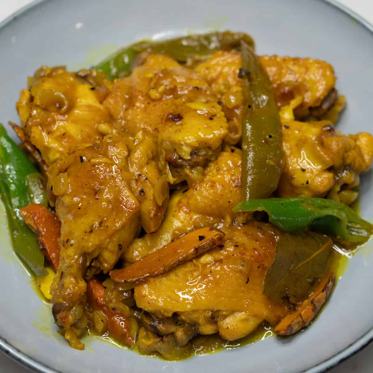 Adobong dilaw served in a bowl.