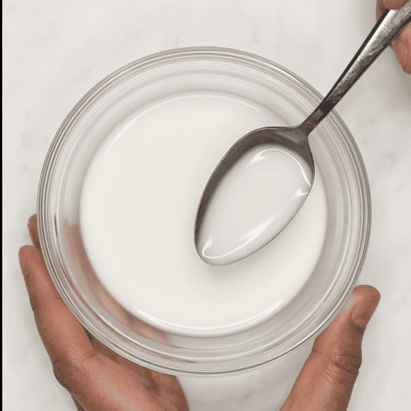 Cornstarch slurry in a small bowl.