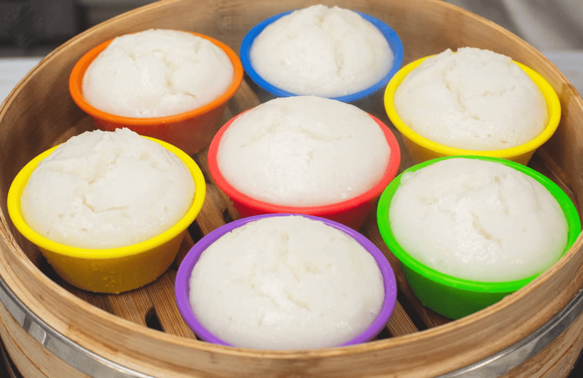Steamed Putong Bigas.