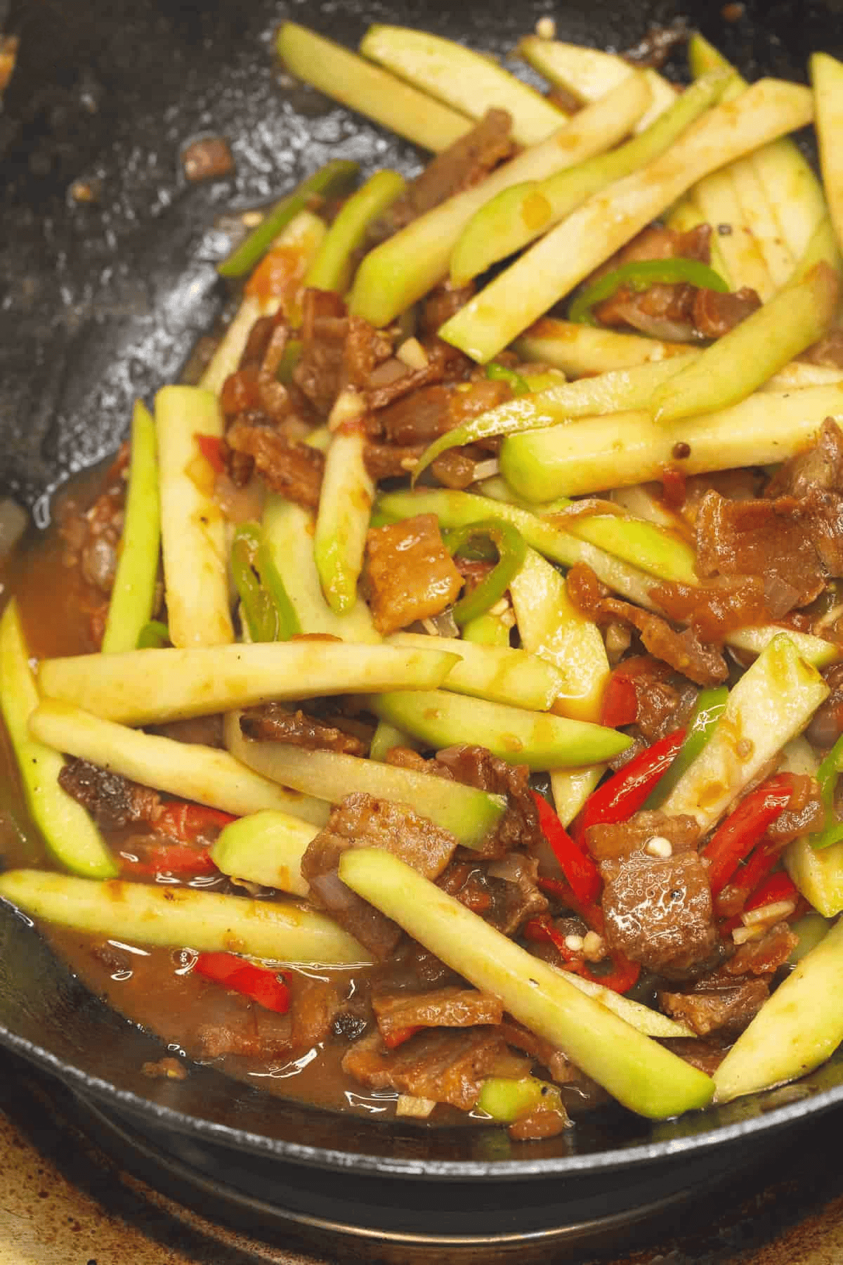 Cooked Ginisang Sayote (Sautéed Chayote)